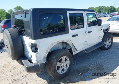 2021 Jeep Wrangler Unlimited Sport S 4X4 из США, поврежденный, VIN 1C4HJXDG2MW540369